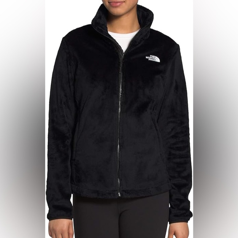 North Face Black Fuzzy/Furry Jacket